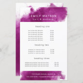 Preisliste für den heißen rosa Raucheffekt (Vorne/Hinten)