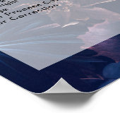 Preisliste für den modernen Blumensalon Poster (Ecke)