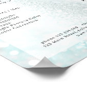 Preisliste für den modernen Glitzer Minze Salon Poster (Ecke)