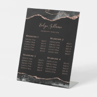 Preisliste für den Salon "Black and Rose Gold Agat