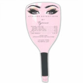 Preisliste für die Pink Lashes-Erweiterung Aufkleber (Vorderseite)