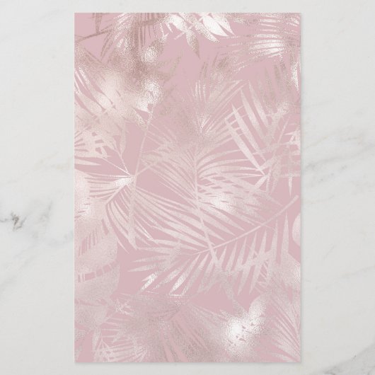 Preisliste für elegante Imitate Rose Goldsalon (Rückseite)