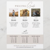 Preisliste für Familienfotografen Flyer (Vorne)