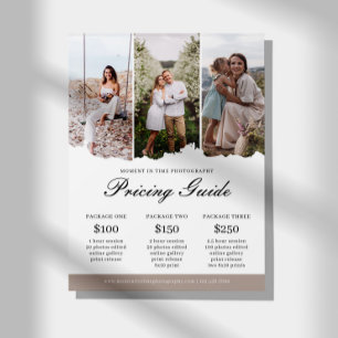 Preisliste für Familienfotografie Flyer
