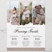 Preisliste für Familienfotografie Flyer (Vorne)