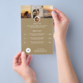 Preisliste für Fotografie Flyer (Handgriff)