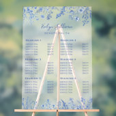 Preisliste für französische Blaue Wildblumen Acrylschild (Neutral)