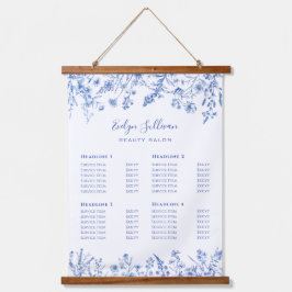 Preisliste für französische Blaue Wildblumen Wandteppich Mit Holzrahmen