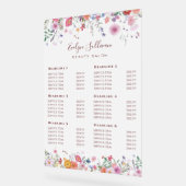 Preisliste für frische Wildblumen Acrylschild (Winkel)