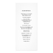 Preisliste für Friseursalon-Dienste {Beige} Werbekarte (Hinten)