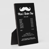 Preisliste für Friseursalon Fotoplatte (Seite)