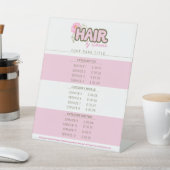 Preisliste für Friseursalon Sockelschild (In SItu)