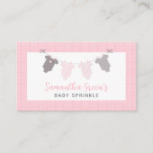 Preisliste für Girl Clothesline Visitenkarte (Vorderseite)