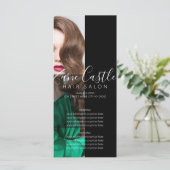 Preisliste für Haarsalon Menükarte (Stehend Vorderseite)