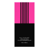 Preisliste für Hair Stylist und Service-Menü Werbekarte (Hinten)