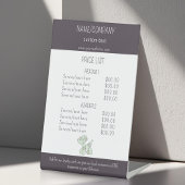 Preisliste für Haustiere/Ballon Sockelschild