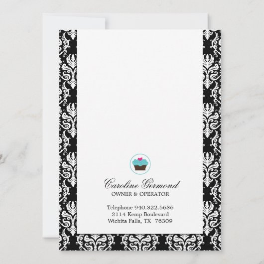 Preisliste für hübsche Damaskus-Bäckerei (Rückseite)