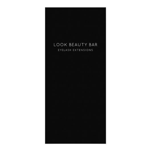 Preisliste für Lash-Erweiterungen Werbekarte (Hinten)