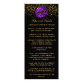 Preisliste für lila Glitzer Werbekarte (Hinten)