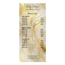 Preisliste für luxuriöse Elfenbein- und Goldmarmor