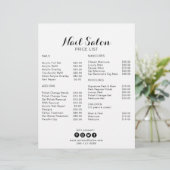 Preisliste für Minimalistische Nagelschnecken (Stehend Vorderseite)