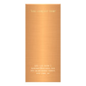 Preisliste für moderne abstrakte Malerei aus Kupfe Werbekarte (Hinten)