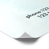 Preisliste für moderne Aquarellbilder Poster (Ecke)