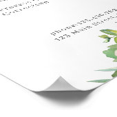 Preisliste für moderne Blume Poster (Ecke)