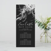 Preisliste für moderne Friseursalons Menükarte (Stehend Vorderseite)