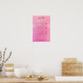 Preisliste für moderne Glitzer Poster (Küche)