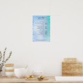 Preisliste für moderne Glitzer Poster (Küche)