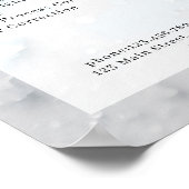 Preisliste für moderne Glitzer Poster (Ecke)
