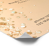 Preisliste für moderne Glitzer Poster (Ecke)