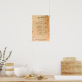 Preisliste für moderne Glitzer Poster (Küche)