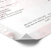 Preisliste für moderne Glitzer Poster (Ecke)