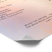 Preisliste für moderne Salons Poster (Ecke)