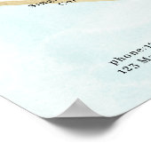 Preisliste für moderne Wasserfarben Poster (Ecke)