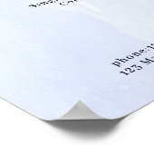 Preisliste für moderne Wasserfarben Poster (Ecke)