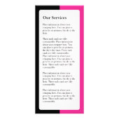 Preisliste für Nageltechniker Werbekarte (Hinten)