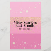 Preisliste für Nagetierkünstlermaniküre Pediküre Flyer (Hinten)