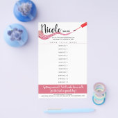 Preisliste für Nagetierkünstlermaniküre Pediküre Flyer (Einzeln)