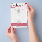 Preisliste für Nagetierkünstlermaniküre Pediküre Flyer (Handgriff)