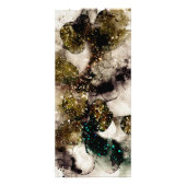 Preisliste für Oliven-Smaragde-Aquarellfarben Werbekarte (Hinten)