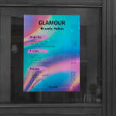 Preisliste für Östhetiker Holografische Ästhetiker Poster