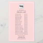 Preisliste für Rosa-Logo Flyer (Hinten)