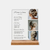 Preisliste für Salon Hair Stylist Services Acrylschild (Vorderseite)