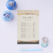 Preisliste für Schwarzschimmerpapier - Flyer