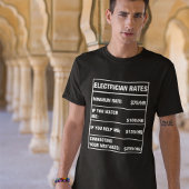 Preisliste für sonnige Elektrizität T-Shirt