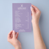 Preisliste für tragbare Haarstyllenscheren Lila Flyer (Handgriff)
