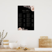 Preisliste für tropische Rose Poster (Küche)